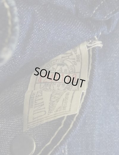 画像3: 70'S MONTGOMERY WARD 裏地キルティング デニム カバーオール インディゴ USA製 (VINTAGE)