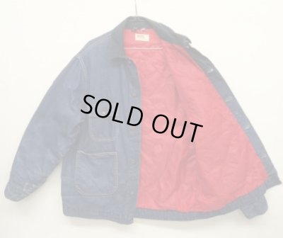 画像4: 70'S MONTGOMERY WARD 裏地キルティング デニム カバーオール インディゴ USA製 (VINTAGE)