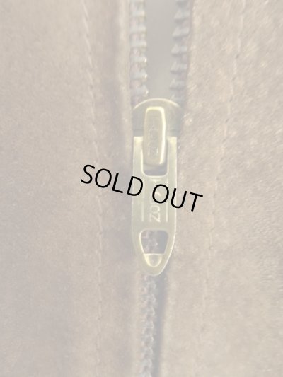 画像3: 80'S LL Bean "背面プリーツ" チンスト付き レザー ドリズラージャケット ダークブラウン USA製 (VINTAGE)