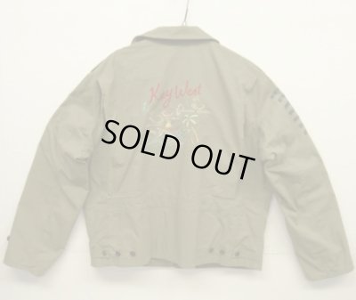 画像5: 90'S RALPH LAUREN "KEY WEST" M-41 刺繍入り ミリタリージャケット カーキ (VINTAGE)