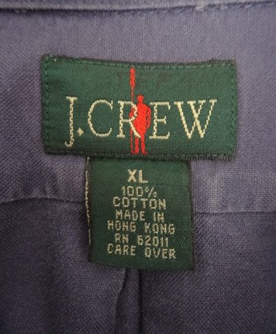 画像2: 90'S J.CREW 旧タグ オックスフォード BDシャツ ネイビー (VINTAGE)