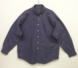 90'S J.CREW 旧タグ オックスフォード BDシャツ ネイビー (VINTAGE)