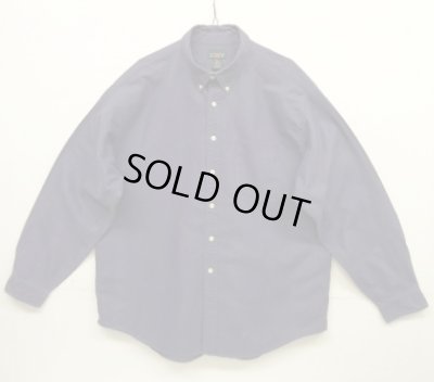 画像1: 90'S J.CREW 旧タグ オックスフォード BDシャツ ネイビー (VINTAGE)
