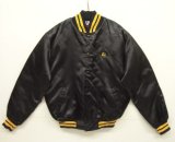 90'S RENNOC バック刺繍 裏地付き サテンジャケット ブラック USA製 (VINTAGE)