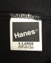 画像2: 80'S HANES クルーネック ラグランスリーブ スウェットシャツ ブラック USA製 (DEADSTOCK) (2)