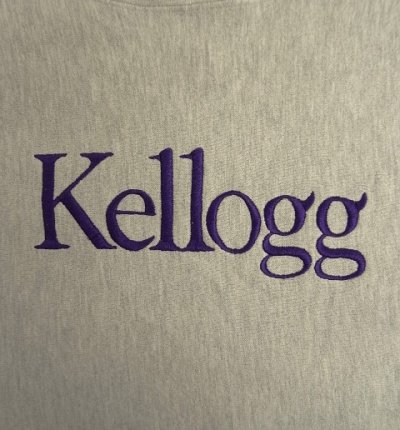 画像3: 90'S CHAMPION "KELLOGG" 刺繍タグ リバースウィーブ グレー USA製 (VINTAGE)