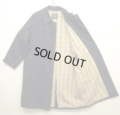 画像4: 70'S BURBERRYS "一枚袖" コットン100% バルマカーンコート ネイビー イングランド製 (VINTAGE)