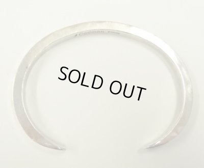 画像6: ナバホ族 インディアンジュエリー "J.CADMAN" スタンプワーク シルバー スクエアバングル (NEW)