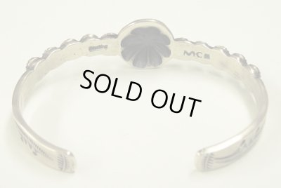 画像4: ナバホ族 インディアンジュエリー "MARTHA CAYATINETO" スタンプワーク シルバー コンチョバングル (NEW)