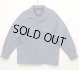 90'S PENDLETON "BOARD SHIRT" ウール オープンカラーシャツ ブルー メキシコ製 (VINTAGE)