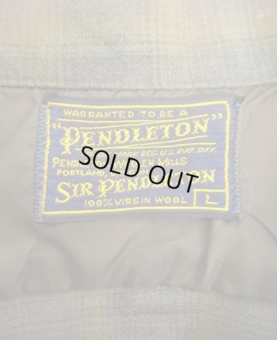 画像2: 60'S PENDLETON "SIR PENDLETON" ウール 長袖 オープンカラーシャツ オンブレチェック USA製 (VINTAGE)