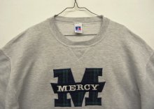 他の写真1: 90'S RUSSELL ATHLETIC "MERCY" 前Vガゼット付き クルーネック スウェットシャツ ヘザーグレー メキシコ製 (VINTAGE)