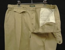他の写真1: 90'S RALPH LAUREN "POLO COUNTRY" ボタンフライ ツータック チノパンツ ベージュ USA製 (VINTAGE)