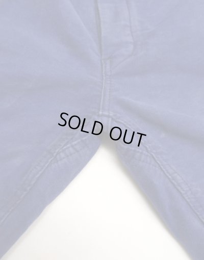 画像3: 60'S フレンチワーク モールスキン ワークパンツ ブルー フランス製 (VINTAGE)