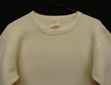 他の写真1: 70'S SEARS コットン100% サーマル 長袖 Tシャツ ナチュラル (VINTAGE)