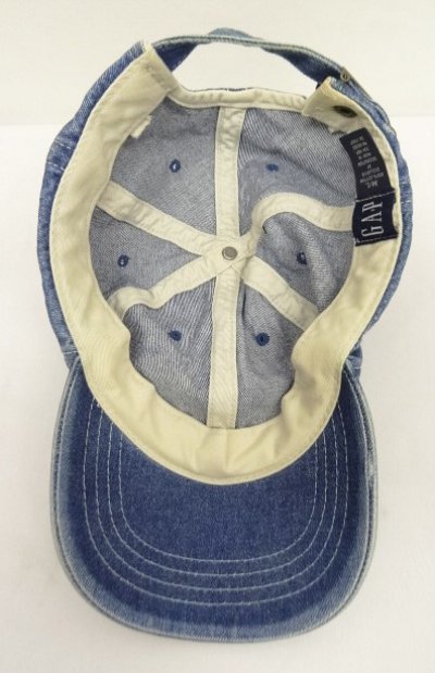 画像5: 90'S GAP 旧タグ デニム ベースボールキャップ インディゴ (VINTAGE)