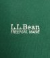 画像3: 80'S LL Bean by RUSSELL ATHLETIC ロゴ刺繍 ヘンリーネック スウェット パーカー グリーン USA製 (VINTAGE) (3)