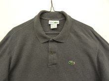 他の写真1: 80'S CHEMISE LACOSTE 長袖 ポロシャツ チャコールヘザー フランス製 (VINTAGE)