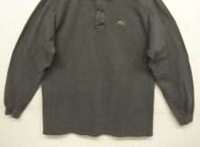 他の写真3: 80'S CHEMISE LACOSTE 長袖 ポロシャツ チャコールヘザー フランス製 (VINTAGE)