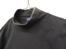 他の写真2: 90'S J.CREW モックネック 裾ロゴ刺繍 長袖 Tシャツ ブラック (VINTAGE)