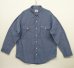 画像1: 70'S BIG MAC コットン100% シャンブレーシャツ ブルー USA製 (VINTAGE) (1)