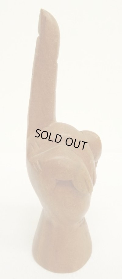 画像4: ウッド ピースサイン ハンドサイン オーナメント オブジェ M (ANTIQUE)