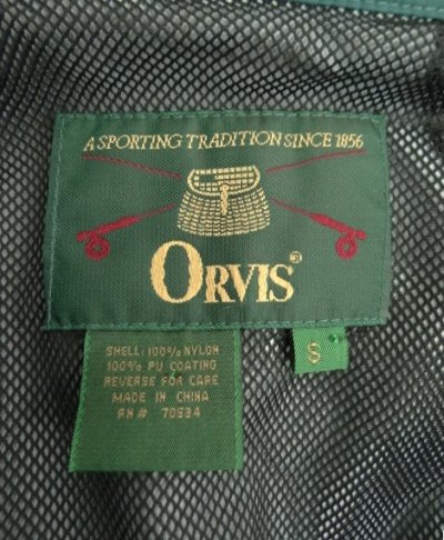 画像2: 90'S ORVIS リップストップナイロン フィッシングジャケット ダークグリーン (VINTAGE)