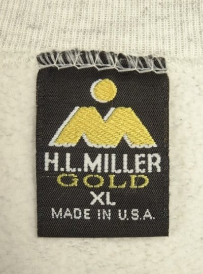 画像2: 90'S H.L.MILLER "WINGFOOT" クルーネック スウェットシャツ ヘザーグレー USA製 (VINTAGE)