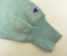 他の写真2: 90'S CHAMPION 刺繍タグ エルボーパッチ付き ダブルネック リバースウィーブ ライトブルー/パープル USA製 (VINTAGE)