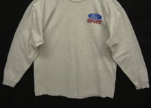 他の写真2: 90'S FORD "ALORE製ボディ" 染み込みプリント 長袖 Tシャツ グレー USA製 (VINTAGE)