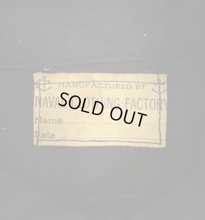 画像2: 40'S アメリカ軍 US NAVY 片側フラップ付きポケット イカリボタン ウール CPOシャツ ダークネイビー (VINTAGE)