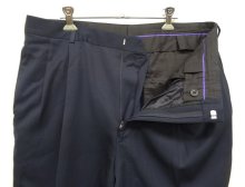他の写真1: RALPH LAUREN "PURPLE LABEL" ツープリーツ ウールパンツ ネイビー イタリア製 (USED)