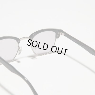 画像4: H OPTICAL "H-00" サングラス ブラック&シルバー/ライトグレーレンズ (NEW)