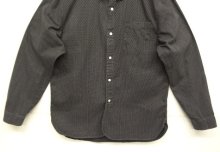 他の写真3: RRL チンスト＆マチ付き コットン ワークシャツ ブラック/ホワイト ポルカドット (USED)