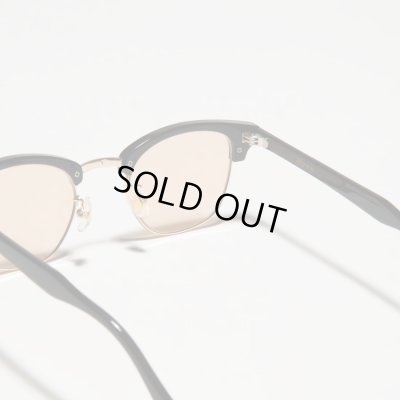 画像4: H OPTICAL "H-00" サングラス ブラック&ゴールド/ライトブラウンレンズ (NEW)