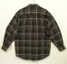 画像3: 90'S PERRY ELLIS レーヨン/コットン 長袖 シャツ ブラック/ベージュ チェック柄 (VINTAGE) (3)