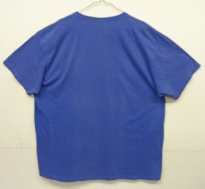 画像4: 90'S RALPH LAUREN シングルステッチ 耳付きポケット 半袖 Tシャツ ブルー USA製 (VINTAGE)
