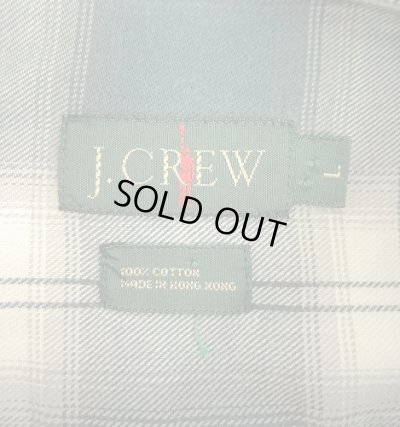 画像2: 90'S J.CREW 旧タグ コットン 長袖シャツ オンブレチェック (VINTAGE)