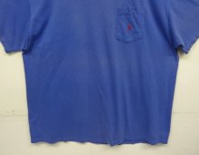 他の写真3: 90'S RALPH LAUREN シングルステッチ 耳付きポケット 半袖 Tシャツ ブルー USA製 (VINTAGE)