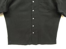 他の写真2: 90'S RALPH LAUREN "CALDWELL"  裾ロゴ コットン 半袖 オープンカラーシャツ ブラック (VINTAGE)