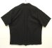 画像4: 90'S RALPH LAUREN "CALDWELL"  裾ロゴ コットン 半袖 オープンカラーシャツ ブラック (VINTAGE) (4)