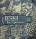 画像2: 90'S RALPH LAUREN リネン/コットン 半袖 オープンカラーシャツ インディゴベース/鯉柄 (VINTAGE) (2)