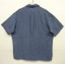 画像3: 90'S RALPH LAUREN "CALDWELL"  リネン 半袖 オープンカラーシャツ インディゴ/ストライプ (VINTAGE) (3)