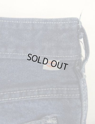 画像2: 80'S DICKIES チビタグ デニム ペインターパンツ インディゴ 42TALONジップ W33L30 USA製 (VINTAGE)