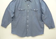 他の写真3: 80'S BIG MAC コットン100% シャンブレーシャツ ブルー USA製 (VINTAGE)
