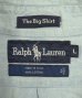 画像2: 90'S RALPH LAUREN "THE BIG SHIRT" 裾ロゴ刺繍 シャンブレー BDシャツ ブルー USA製 (VINTAGE) (2)
