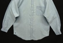 他の写真2: 90'S RALPH LAUREN "THE BIG SHIRT" 裾ロゴ刺繍 シャンブレー BDシャツ ブルー USA製 (VINTAGE)