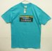 画像1: 80'S LL Bean x HANES シングルステッチ 半袖 Tシャツ ターコイズブルー USA製 (DEADSTOCK) (1)