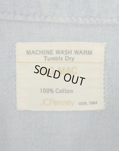 画像2: 70'S BIG MAC "コットン100%" 半袖 耳付き シャンブレーシャツ USA製 (VINTAGE)
