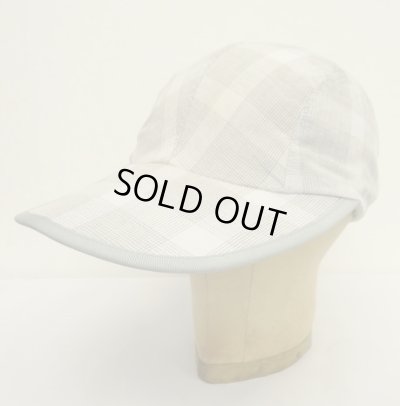 画像1: 90'S PATAGONIA "SPOONBILL CAP" 雪無しタグ コットンキャップ グレーチェック (VINTAGE)